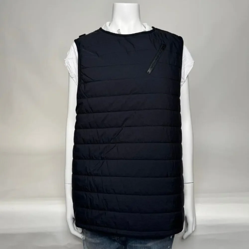 Unisex Neighborhood NWT Black Side Zip Down Puff N Vest Size L